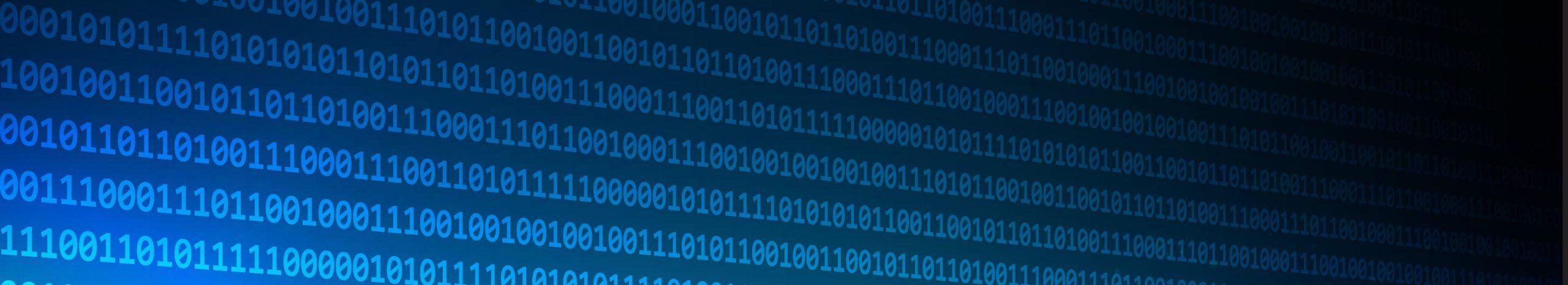 Abstract binary code techno background